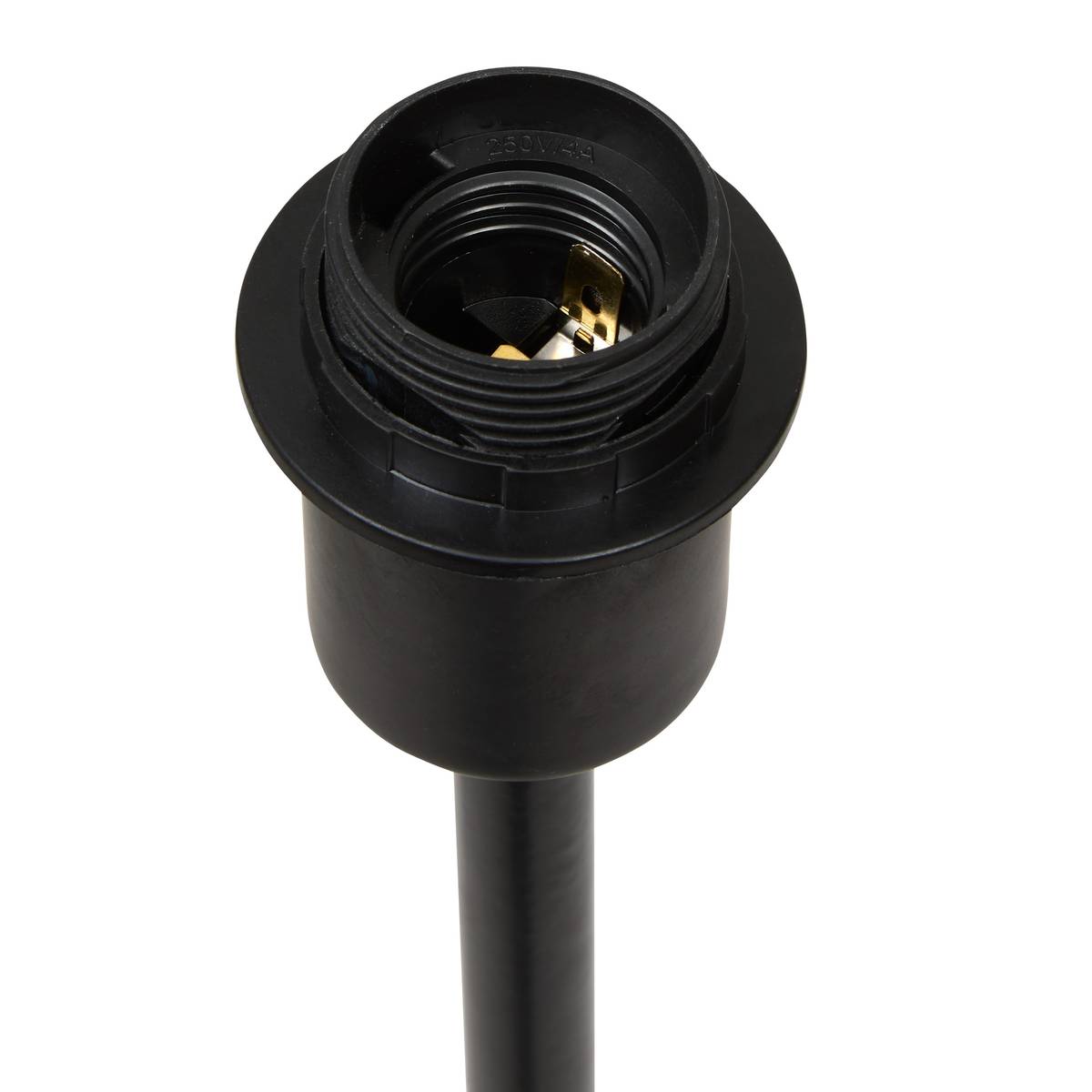 Pie de lámpara de pie "Galia" Negro, H.133 cm Negro