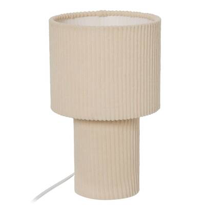 L&aacute;mpara "jolina" algod&oacute;n, beige, h.28 cm