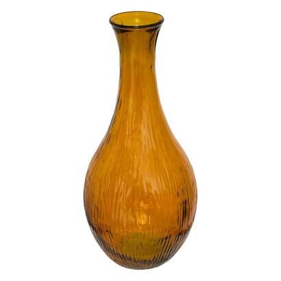 Jarr&oacute;n "caria" vidrio reciclado, amarillo, h.75 cm