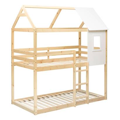 Litera infantil "boscoco" pino, beige, 90x190 cm
