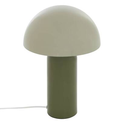 L&aacute;mpara "lito" acero, verde caqui, h.37 cm