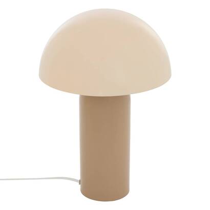 L&aacute;mpara "lito" acero, beige, h.37 cm