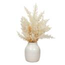 Composición floral "James" H.36 cm Blanco
