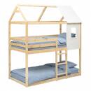 Litera infantil "Boscoco" Pino, Beige, 90x190 cm Beige
