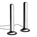 Lote de 2 barras luminosas "Maera" Negro, H.30 cm Negro
