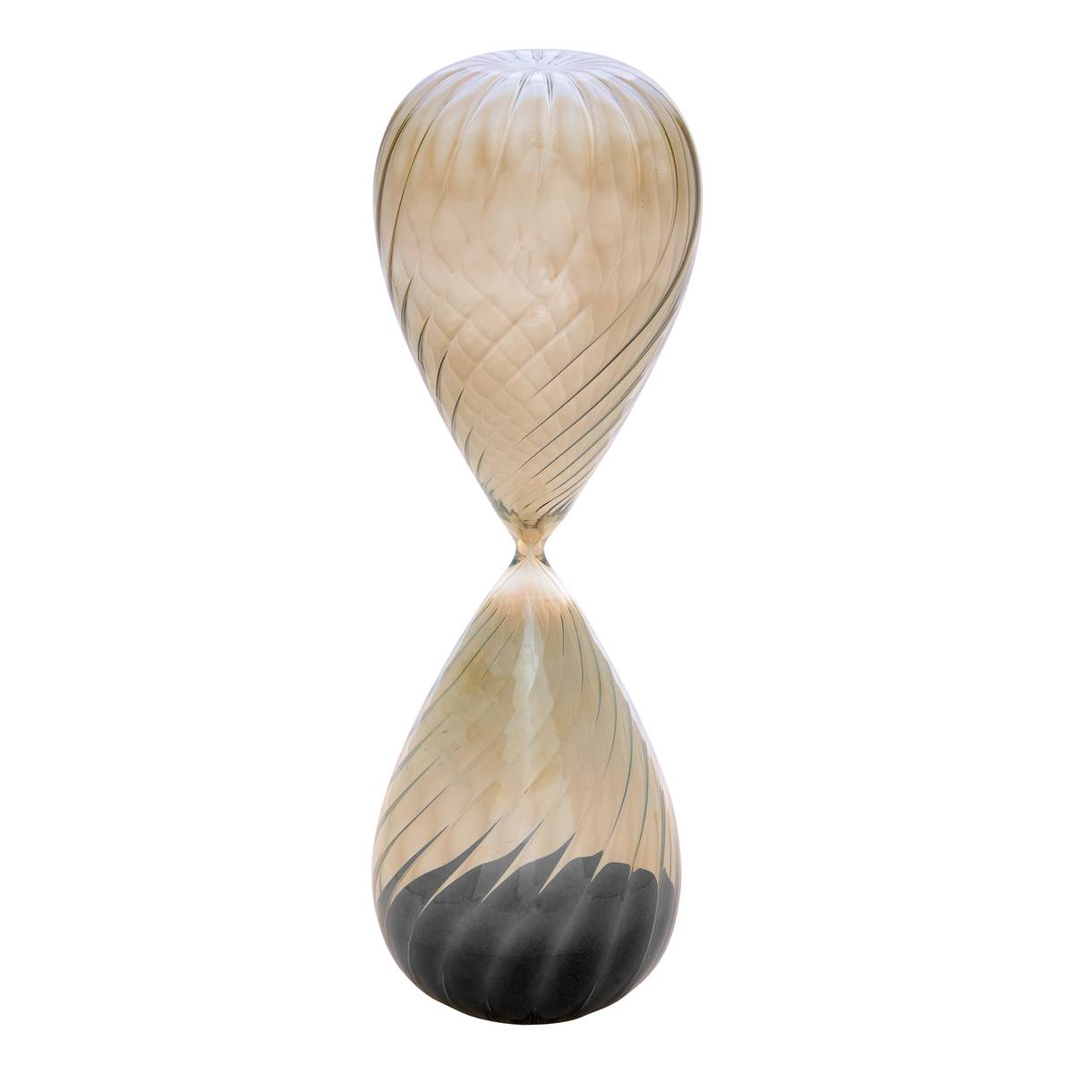 Reloj de arena "Aubin" Vidrio, Marrón, Al.42,5 cm Marrón