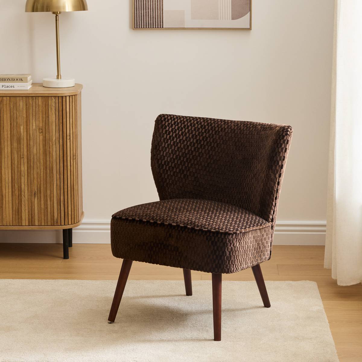 Sillón "Chiara" Hevea, Marrón tonka Marrón tonka