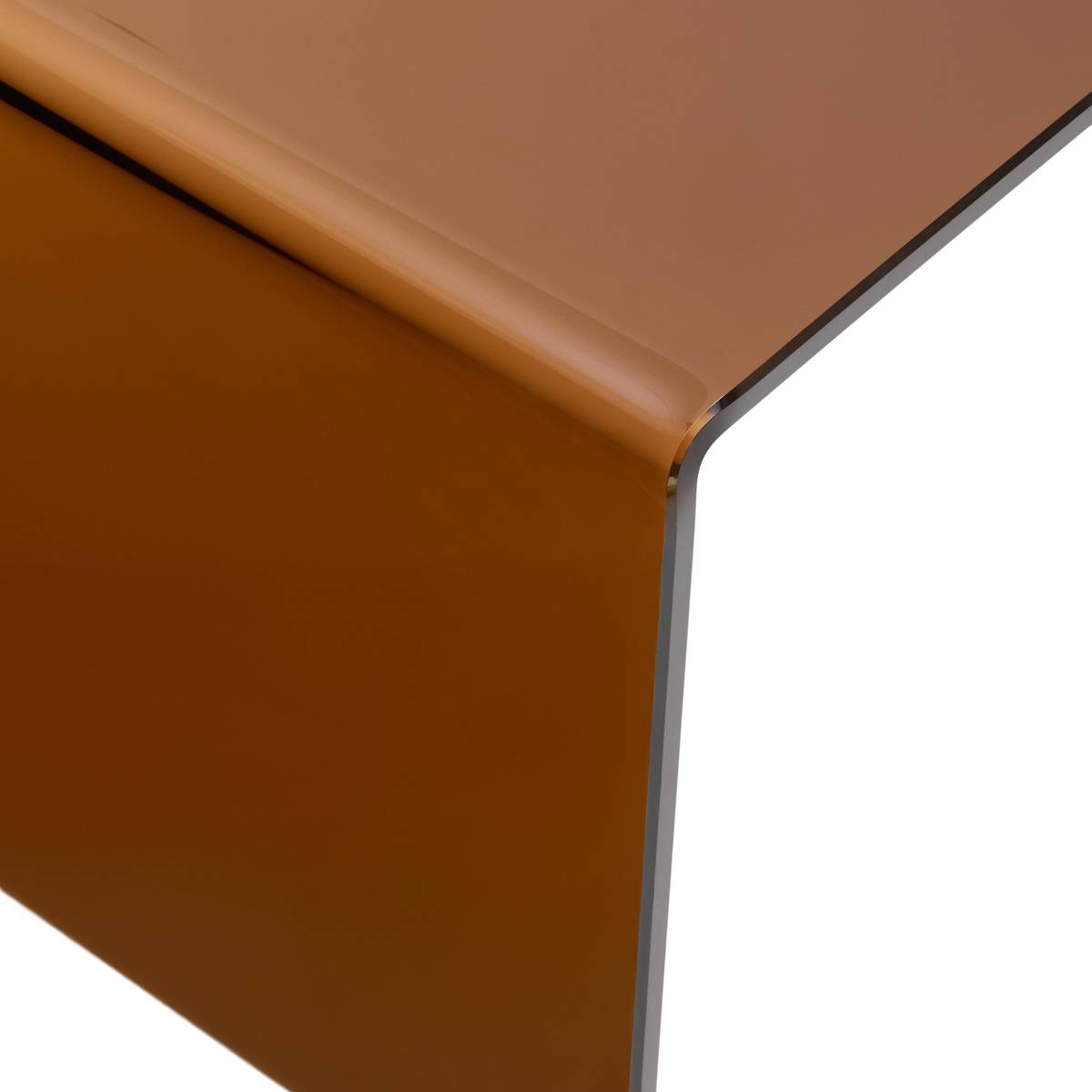 Mesa de centro "Lenia" Vidrio templado, &Aacute;mbar, 110x55 cm &Aacute;mbar