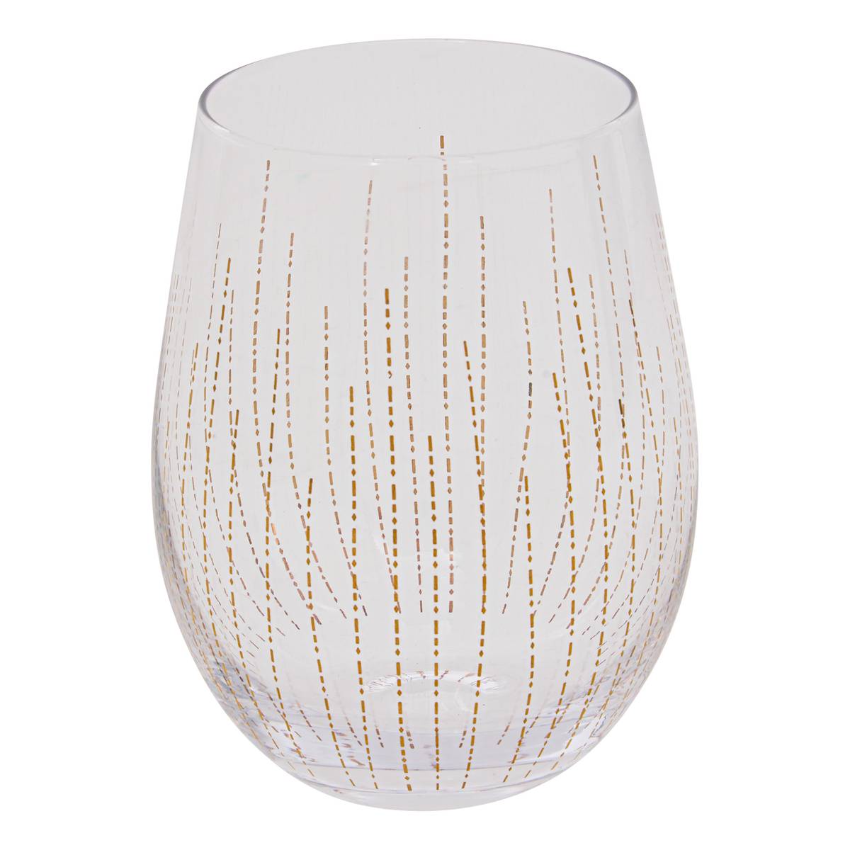Lot de 4 gobelets bas "Lunis" 540 ml, Vidrio, Dorado Oro