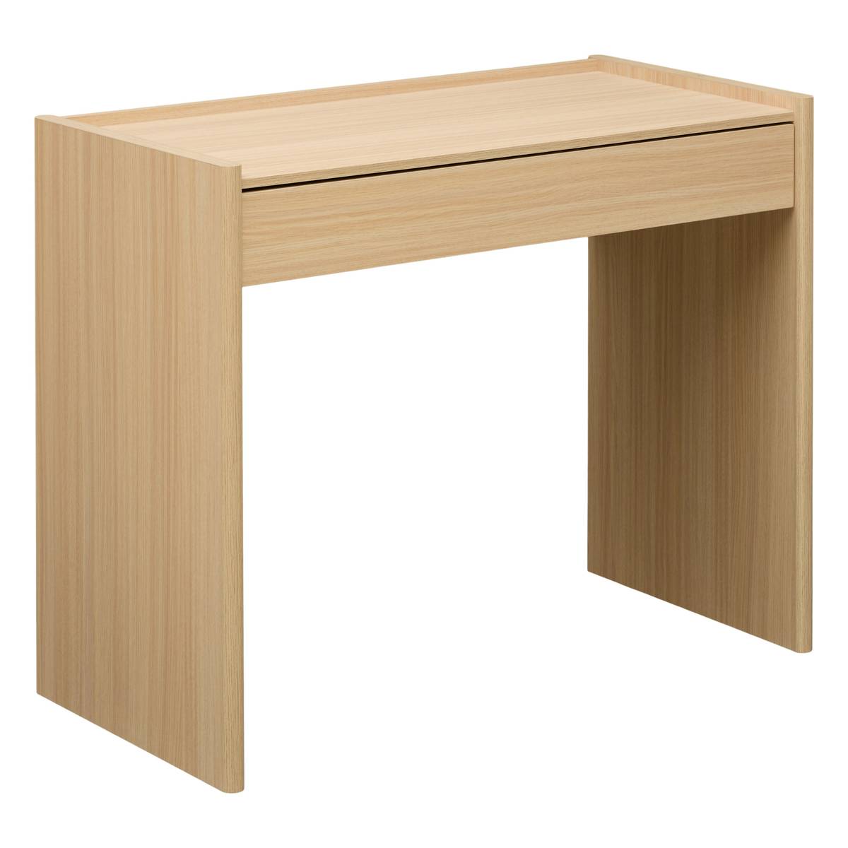 Escritorio rectangular con 1 cajón "John" Beige, 100x50 cm Beige