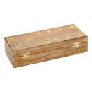 Dominós "Dalva" Madera de mango, 25x10 cm Marrón