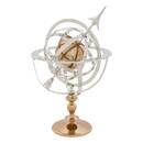 Sph&egrave;re armillaire "Nell" Aluminium, H.59 cm Plata