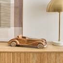 Voiture d&eacute;corative "Johan" Manguier / Aluminium, H.11 cm Marr&oacute;n