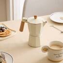 Cafetera "Fra" 300 ml, Aluminio, Beige Beige