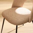 Silla "Raven" Acero, Crema Crema