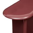 Consola ovalada "Douglas" Rojo granate, 100x40 cm Rojo granate