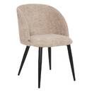 Silla "Celeste" Acero, Beige Beige / noir