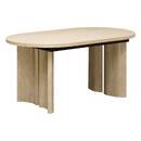 Mesa de comedor extensible "Tino" 6 a 8 plazas Beige