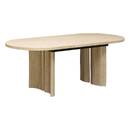 Mesa de comedor extensible "Tino" 6 a 8 plazas Beige