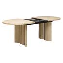Mesa de comedor extensible "Tino" 6 a 8 plazas Beige