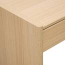 Escritorio rectangular con 1 cajón "John" Beige, 100x50 cm Beige