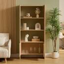 Librer&iacute;a rectangular de 3 niveles "John" Beige, 180x85 cm Beige