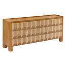 Aparador rectangular 4 puertas 2 niveles Netsi Mango, Miel, 175x75 cm Miel
