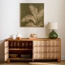 Aparador rectangular 4 puertas 2 niveles Netsi Mango, Miel, 175x75 cm Miel