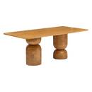 Mesa de comedor "Netsi" Madera de mango, 8 plazas Arena
