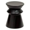Mesa auxiliar "Maya" Acero, Negro, Di&aacute;metro 35,5 cm Negro