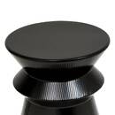 Mesa auxiliar "Maya" Acero, Negro, Di&aacute;metro 35,5 cm Negro