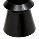 Mesa auxiliar "Maya" Acero, Negro, Di&aacute;metro 35,5 cm Negro