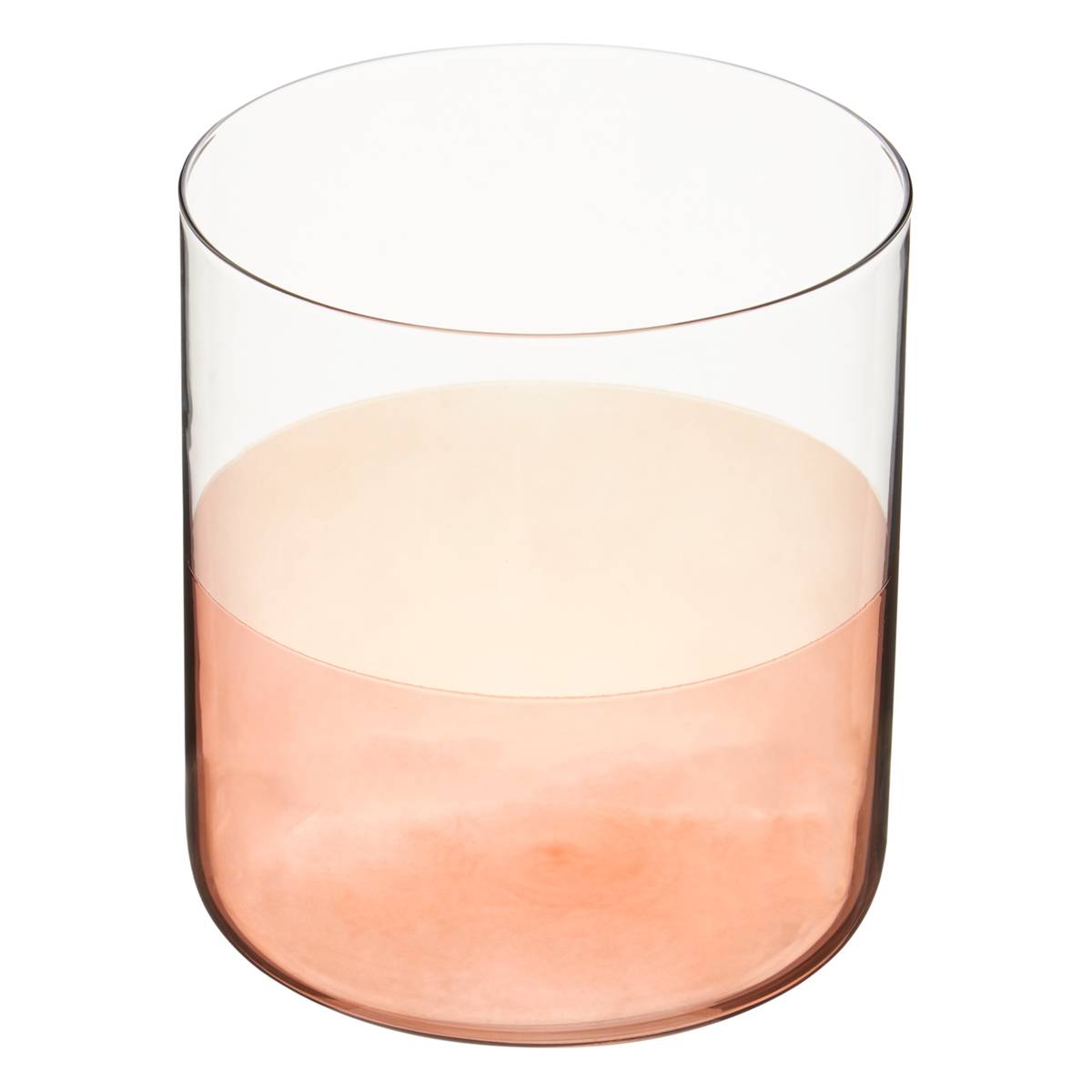 Lote de 4 vasos bajos "Homy" 350 ml, Vidrio de borosilicato, Multicolor Multicolor