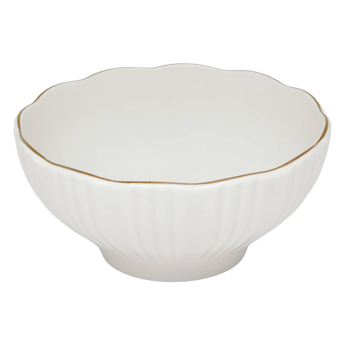 Cuenco "Daphne" Porcelana, Blanco Blanco