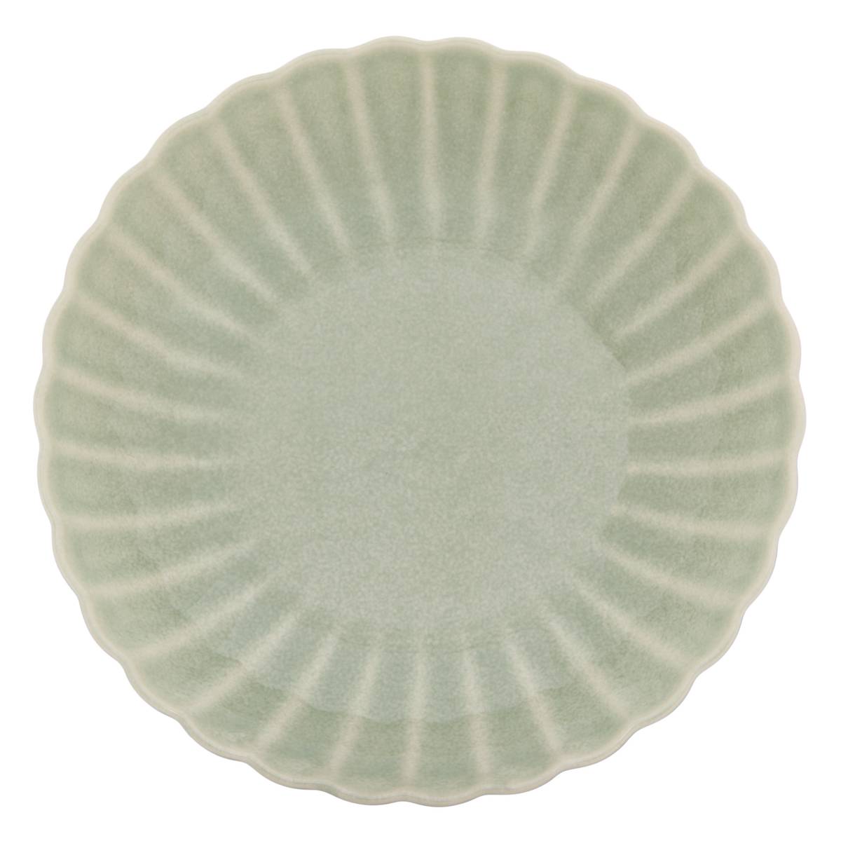 Lote de 4 platos hondos "Romy" Gres, D. 19,7 cm Verde
