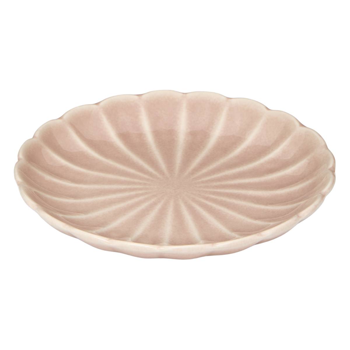 Lote de 4 platos para pan "Romy" Gres, D.15,3 cm Rosa