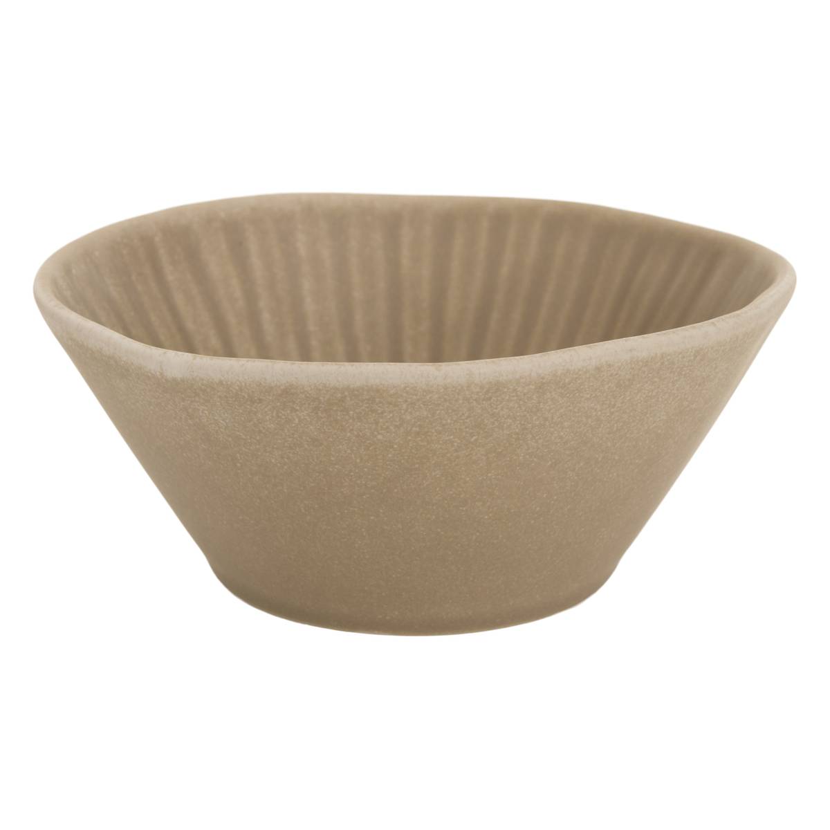 Lote de 6 cuencos "Nyero" Loza, &Oslash;14 cm Beige