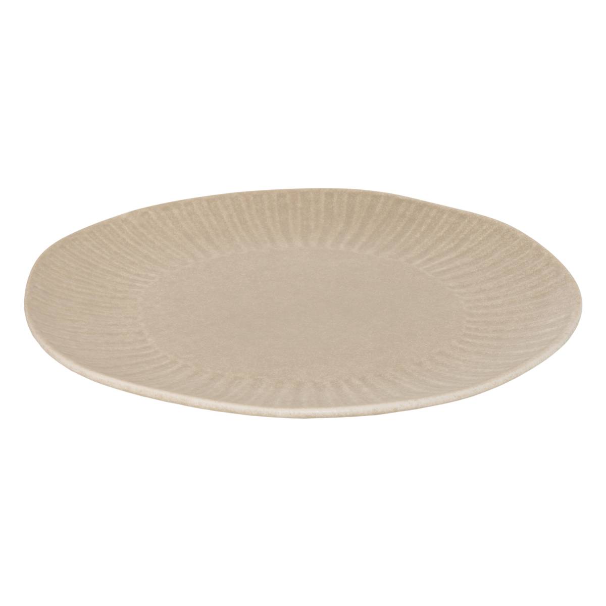 Plato de presentaci&oacute;n "Nyero" Loza, &Oslash;32 cm Beige