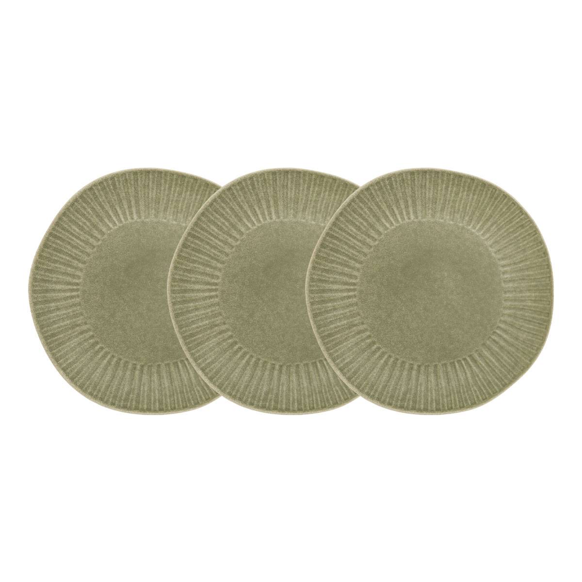 Plato de presentaci&oacute;n "Nyero" Loza, &Oslash;32 cm Verde
