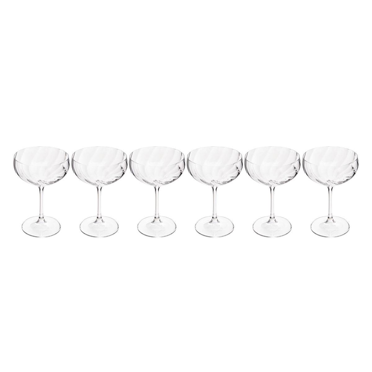 Lote de 6 vasos de cóctel "Neva" 300 ml, Cristalino, Transparente Transparente