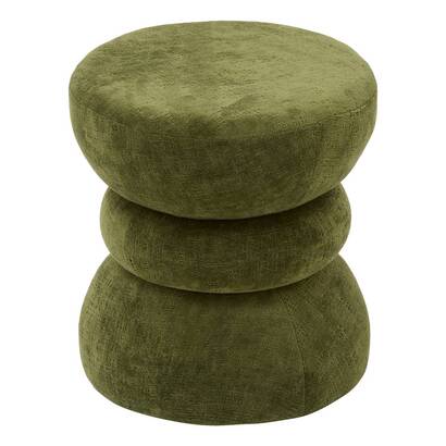 Puf "ritem" verde caqui, d. 36 cm