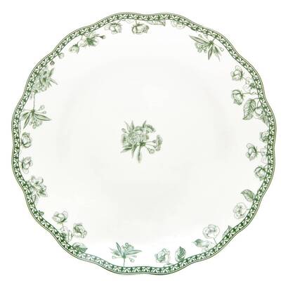 Lote de 6 platos hondos "lisiere" porcelana, d.22,5 cm