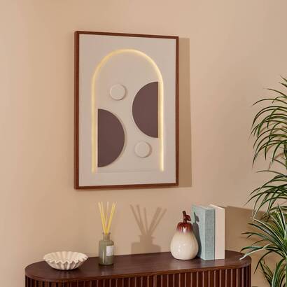 Lienzo 3d "tiara" 48x68 cm, blanco