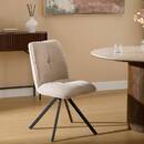 Silla "Gira" Acero, Beige Beige