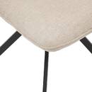 Silla "Gira" Acero, Beige Beige