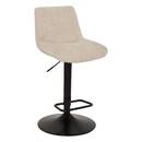 Lote de 2 taburetes de bar giratorios "Cirea" Acero, Crema, H.105 cm Crema