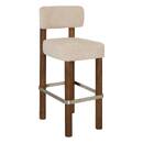 Taburete de bar "Noali" Hevea, Beige, H.104,5 cm Beige