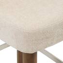 Taburete de bar "Noali" Hevea, Beige, H.104,5 cm Beige