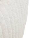 Puf XL "Muzi" Crema, 78x61 cm Blanco