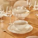 Cuenco "Daphne" Porcelana, Blanco Blanco